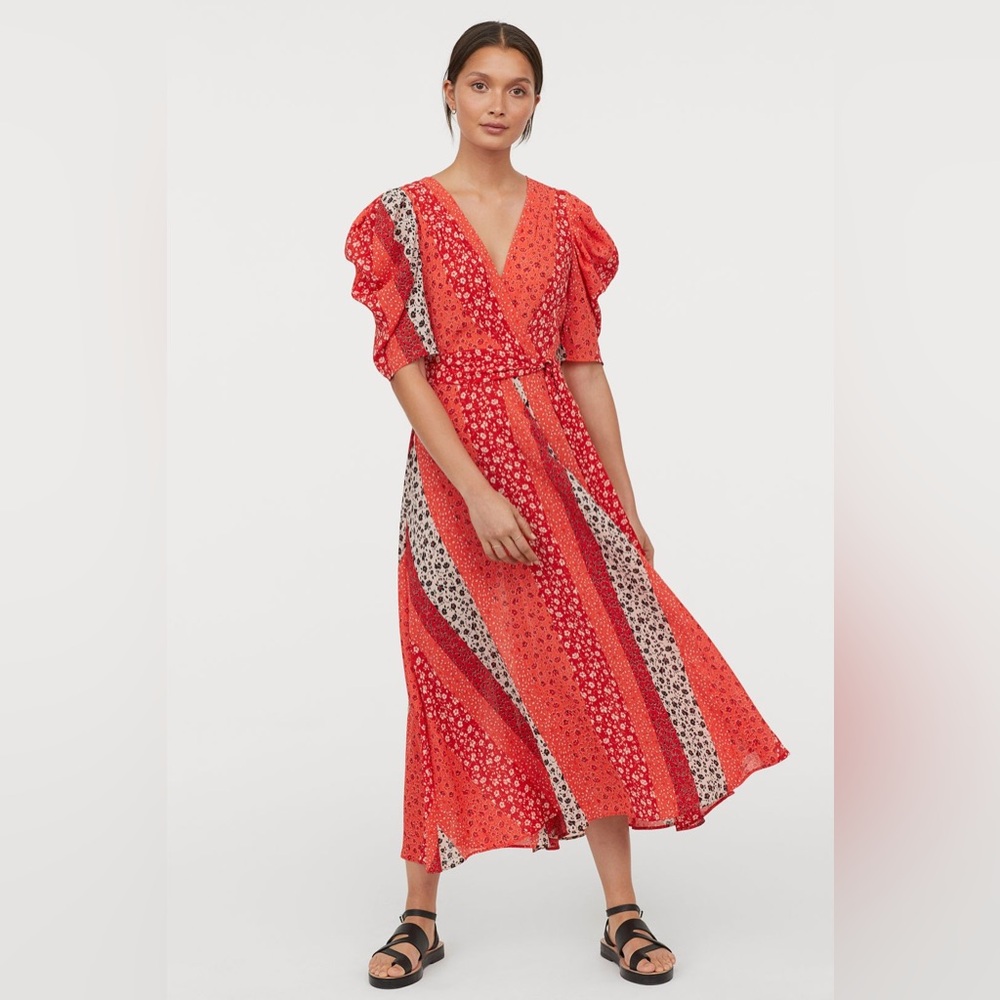 H&M Floral Stripe Dress